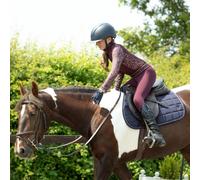 Hy Equestrian Elevate Allure Mizs Riding Tights Berry - Berry/Rose Gold - 7-8 Years