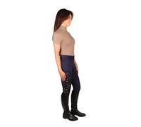 Hy Equestrian Elevate Country Short Sleeve Base Layer - X Small · Fossil