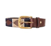 HY EQUESTRIAN Elevate Polo Belt - Navy/Fossil - Small/Medium