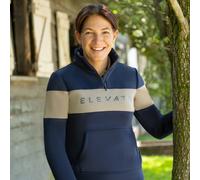 Hy Equestrian Elevate Style Sweatshirt Navy - Navy/Fossil - Small
