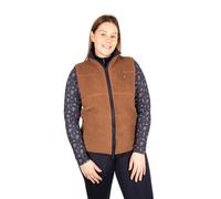 Hy Equestrian Elevate Style Teddy Fleece Gilet - X Large · Brown