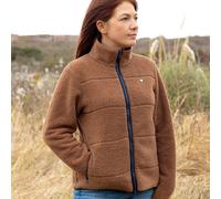 Hy Equestrian Elevate Style Teddy Fleece Jacket - X Large · Brown