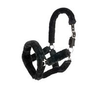 Hy Equestrian Fab Fleece Headcollar - Black - Pony