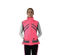 Hy Equestrian Hi Viz Padded Gilet - XS · Pink