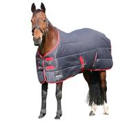HY EQUESTRIAN HYCONIC 100g Stable Rug, Charcoal/Red (5'3")