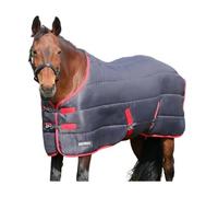 HY EQUESTRIAN HYCONIC 250g Stable Rug, Charcoal/Red (6'0")