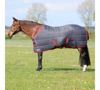 HY EQUESTRIAN HYCONIC 250g Stable Rug, Charcoal/Red (6'3")
