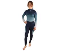 Hy Equestrian Ladies Elevate Riding Tights Navy/Olive Green - Large