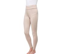 Hy Equestrian Ladies Melton Riding Tights White - Extra Small