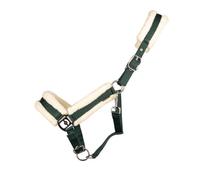 Hy Equestrian Luxury Faux Fur Head Collar (Forest Green, Pony)