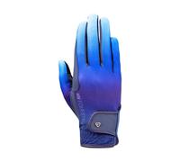 Hy Equestrian Children's Ombre Riding Gloves - Medium · Navy and Ocean