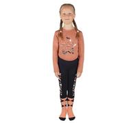 HY EQUESTRIAN Pony Passion Riding Tights by Little Rider, Navy/Blush (9-10 Years)