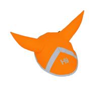 Hy Equestrian Reflector Hi Viz Ear Bonnet - Cob · Orange