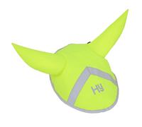 Hy Equestrian Reflector Hi Viz Ear Bonnet - Full · Yellow