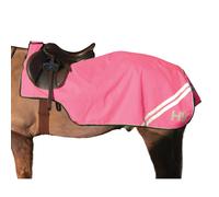 Hy Equestrian Reflector Hi Viz Exercise Sheet - Cob - 4'6 (normal rug size 6'0) · Pink