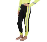 Hy Equestrian Reflector Hi Viz Silicone Knee Patch Riding Tights - UK 14 · Black and Yellow