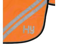 Hy Equestrian Reflector Mesh Hi Viz Exercise Sheet - Warmblood - 5'0 (normal rug size 6'9 - 7'0) · Orange
