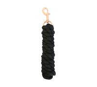 Hy Equestrian Rose Gold Lead Rope Black - 2 Metres