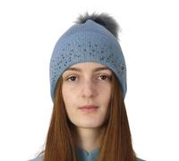 Hy Equestrian Synergy Diamante Bobble Hat Aqua - One Size