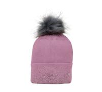 Hy Equestrian Synergy Diamante Bobble Hat Grape - One Size