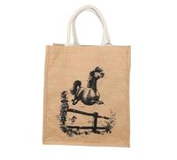 HY EQUESTRIAN Thelwell Collection Large Hessian Bag, Natural Jumper