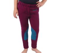 HY EQUESTRIAN Thelwell Collection Pony Friends Fleece Tots Jodhpurs - Imperial Purple/Pacific Blue (7-8)