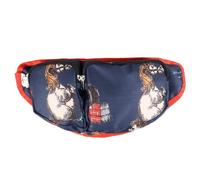 HY EQUESTRIAN Thelwell Collection Practice Makes Perfect Bum Bag, Navy/Red, One Size