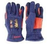 HY EQUESTRIAN Thelwell Collection Practice Makes Perfect Children's Fleece Riding Gloves, Navy/Red (Child X Large)