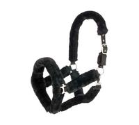 Hy Fab Fleece Horse Headcollar Black (Pony)