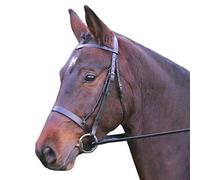 Hy Hunter Bridle with Rubber Grip Reins - Black - Extra Full