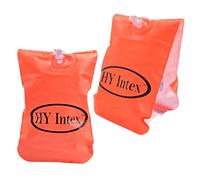 HY Intex Swimming Arm Bands Orange - Durable & Adjustable Vinyl Swimming Float Arm Bands for Toddlers & Children