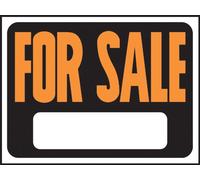 Hy-Ko Products 3006 For Sale Plastic Sign 8.5" x 12" Orange/Black, 1 Piece