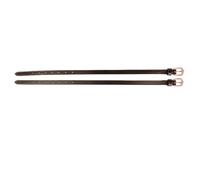 Hy Leather Diamante Spur Straps (Pack of 2) (One Size) (Brown/Rose Gold)