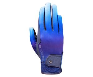 Hy Men's Ombre Riding Gloves in Navy | Size: Medium Hy Navy M