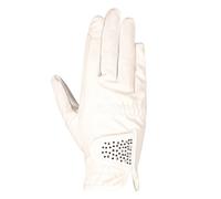 Hy Men's Shimmer Riding Gloves in White | Size: Small Hy White S