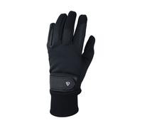 Hy Men's Thinsulate Leather Bound Riding Gloves in Black | Size: XS Hy Black XS