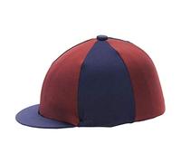 Hy Navy and Burgundy Riding Hat Silk Cover