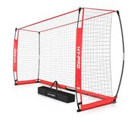 Hy-Pro 12ft x 6ft Box Soccer Goal, Collapsible, Quick set up, Portable, Carry Bag and Secure Pegs