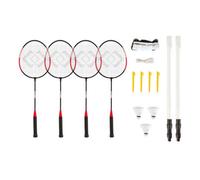 Hy-Pro 4 Player Badminton Set - 4 x Rackets/3 x Shuttlecocks/Net/Poles And Carry Case