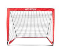Hy-Pro 4ft x 3ft Pop Up Flexi Football Goal - Portable Net with Carry Bag, All-Weather Design, Durable & Secure Football Training Equipment, Foldable Mini Goal for Garden, Park & Indoor Use