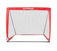 Hy-Pro 4ft x 3ft Pop Up Flexi Football Goal - Portable Net with Carry Bag, All-Weather Design, Durable & Secure Football Training Equipment, Foldable Mini Goal for Garden, Park & Indoor Use