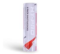 Hy-Pro 6 Pack White Badminton Shuttlecocks