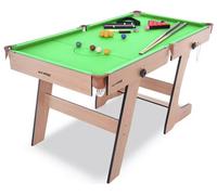 Hy-Pro 6ft Folding Snooker and Pool Table - Oak