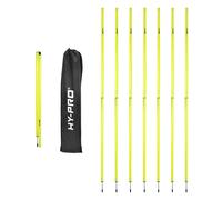 Hy-Pro 8pk Collapsible Agility Pole With Spike in Yellow | Size: Kids Hy-pro Yellow Kids