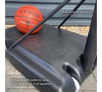 Hy-Pro Adjustable Basketball Stand - 1.35m - 3.05m in Black Hy-pro Black
