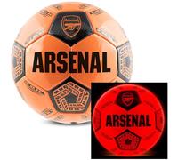 Hy-Pro Arsenal Light Up LED Football Size 5 with Impact-Activated Lights & Pump - Light Up Ball with Auto-Shutoff & Enhanced Grip for Night Games - Suitable Footballs for All Ages