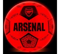 Hy-Pro Arsenal Light Up LED Football Size 5 with Impact-Activated Lights & Pump - Light Up Ball with Auto-Shutoff & Enhanced Grip for Night Games - Suitable Footballs for All Ages