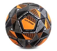 Hy-Pro Aztec Football - Size 5 with PVC for Enhanced Grip - Ideal for Training & Matches in All Weather Conditions, Orange