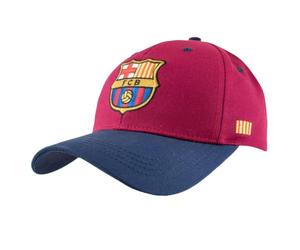 Hy-Pro Barcelona Baseball Cap - Quality Material with Adjustable Strap | Officially Licensed, Comfortable Sports Fan Accessories, Stylish Red & Navy Blue Football Hat for Men and Women, 58cm