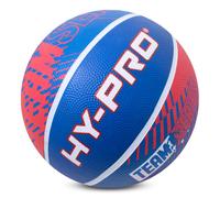 Hy-Pro Basketball - Size 7, Team Series, Red/Blue Ball with Durable Rubber Compound, High Bounce, Pimpled Grip for Enhanced Control - Recreational Basketball for Home and court Play